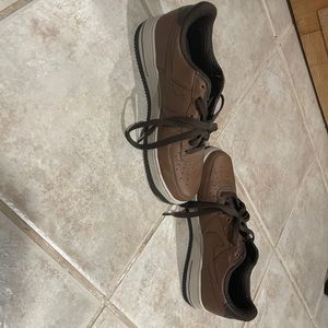 Nike Air Force 1 brown size 7.5 barely worn